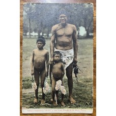 ABORIGENES INDIOS CHAMACOCOS CHACO ANTIGUA TARJETA POSTAL INDIGENAS
